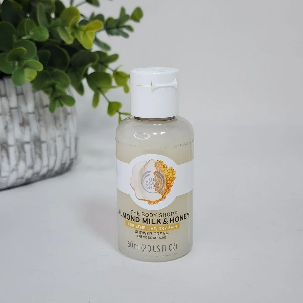 The Body Shop Almond Milk & Honey Shower Cream 2 fl oz / 60mL Sensitive Dry Skin